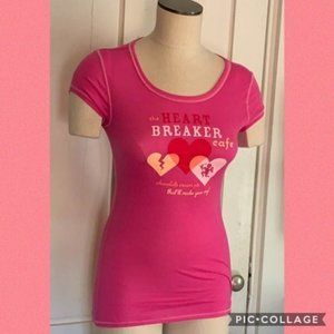 Valentines Day Pink The Heart Breaker Café Shirt Cupid Chocolate Cream Pie